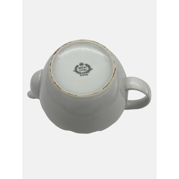 Orient China Japan Teapot Pink Floral Design Platinum Trim 5.5" - Picture 6 of 7